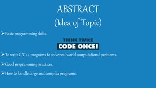 Programming Basics | PPTX