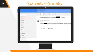 24 Vzor alertu - Parametry
 
