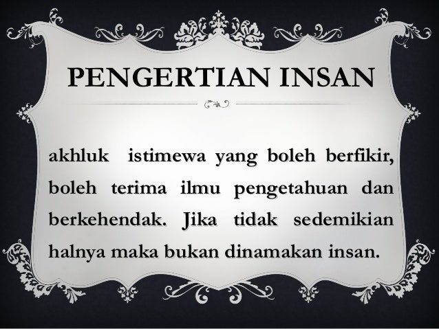 Konsep Insan
