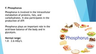 Phosphorus Normal Range 03 laboratory tests part 1 | PPTX
