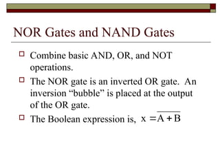 03 LogicGates & Boolean.pptdsgvdgddgdsgdsgd | PPT