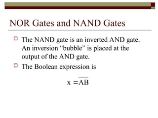 03 LogicGates & Boolean.pptdsgvdgddgdsgdsgd | PPT