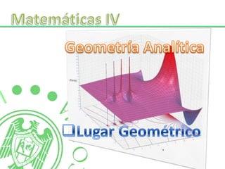 Matemáticas IV Geometría Analítica ,[object Object],[object Object]