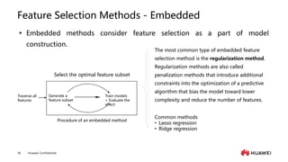 embedded methods for feature selection | machine... 03 Machine Learning Overview.pptx