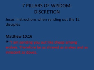 03 March 2, 2014, Proverbs 1;1-7, Seeking Wisdom's Way