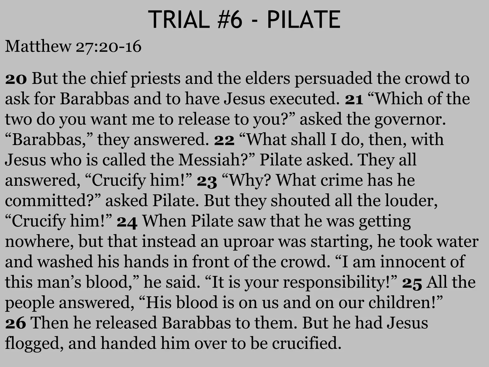 03 March 24, 2013, The 6 Trials Of Jesus PDF