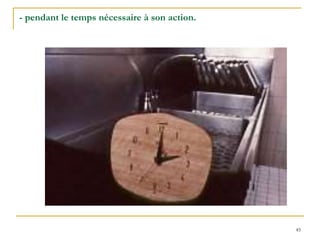 45
- pendant le temps nécessaire à son action.
 