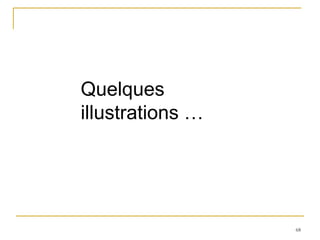 68
Quelques
illustrations …
 