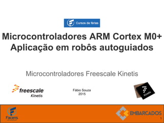 Fábio Souza
2015
Microcontroladores ARM Cortex M0+
Aplicação em robôs autoguiados
Microcontroladores Freescale Kinetis
1
 