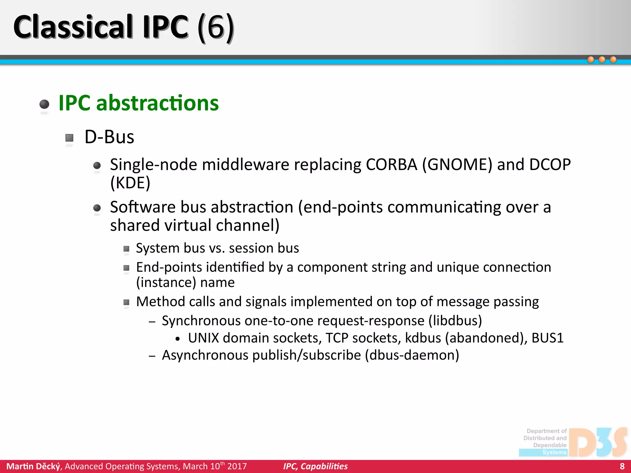 IPC in Microkernel Systems, Capabilities | PDF