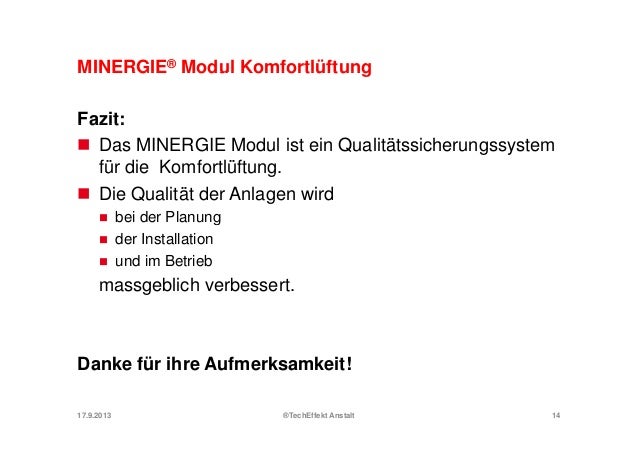 Minergie Modul Komfortluftung Vorteile Und Grenzen
