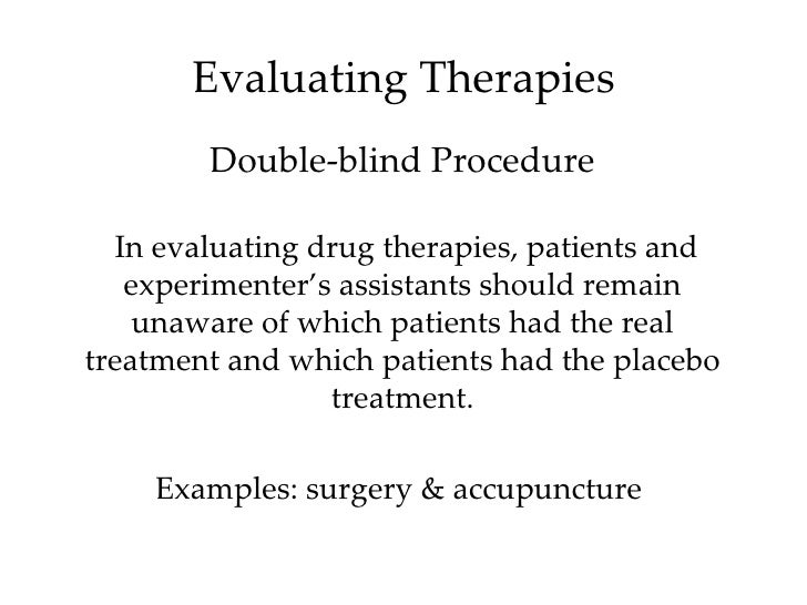 What Is A Double Blind Procedure Blinds Vrogue