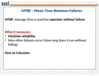 03 MTTR MTBF.pptxautomotive defination of mttr and mtbf | PPTX