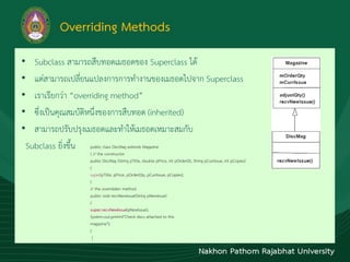 Inheritance and Method Overriding | PDF
