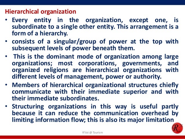 hierarchical organizational structure