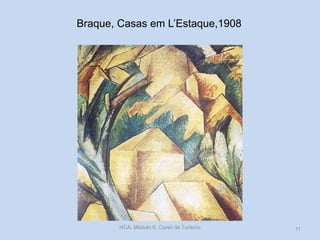 Braque, Casas em L’Estaque,1908
HCA, Módulo 9, Curso de Turismo 11
 