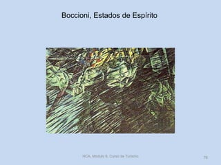 Boccioni, Estados de Espírito
HCA, Módulo 9, Curso de Turismo 76
 
