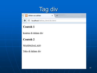 29
Tag div
 