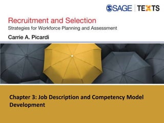 Chapter 3: Job Description and Competency Model
Development
 