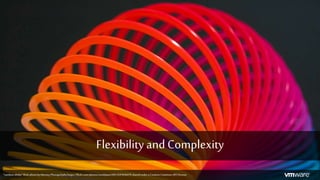 "rainbow slinky"flickrphoto byIdentity Photogr@phyhttps://flickr.com/photos/southpaw2305/4291636470 sharedundera Creative Commons (BY)license
Flexibility and Complexity
 