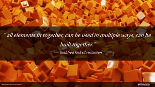 Photo byRyan Quintal on Unsplash
“allelementsfittogether,canbeusedinmultipleways,canbe
builttogether.”
—GodtfredKirkChristiansen
 
