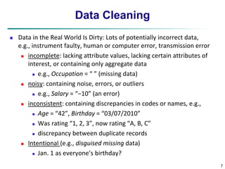 Data Mining: Concepts and Techniques (3rd ed.) - Chapter 3 ...