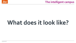 The intelligent campus
What does it look like?
13/04/2018
 