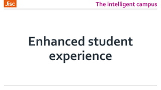 The intelligent campus
Enhanced student
experience
 
