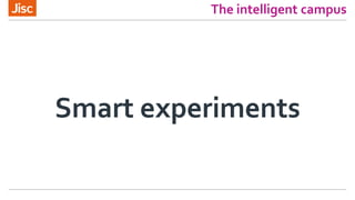 The intelligent campus
Smart experiments
 