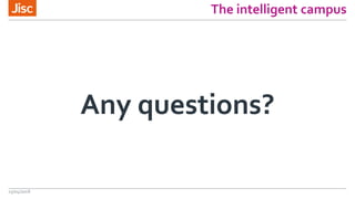 The intelligent campus
Any questions?
13/04/2018
 