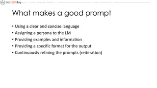 Comprehensive Guide to Prompt Engineering for Large Language Models | PDF