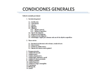 CONDICIONES GENERALES
 