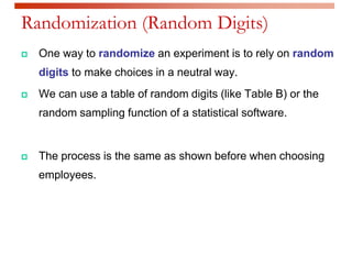 Randomize A Table 03 PSBE3_PPT.Ch03.ppt