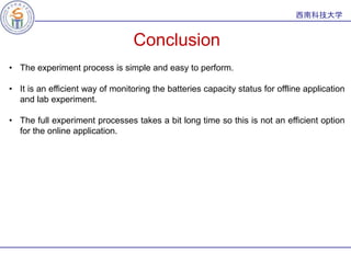 Capacity characterization of lithium ion battery | PPTX