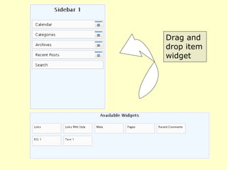 Drag and drop item widget 