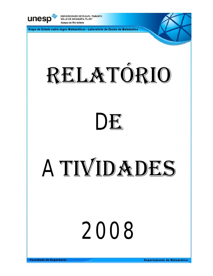 Relatorio de atividade