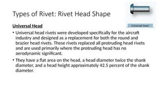 TYPE OF RIVETS USE IN AVIATION/AIRCRAFT.pptx