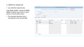 S4F POC BOM with Variants | PDF