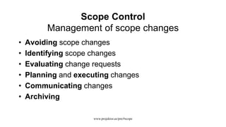 Project Scope Management | PPTX