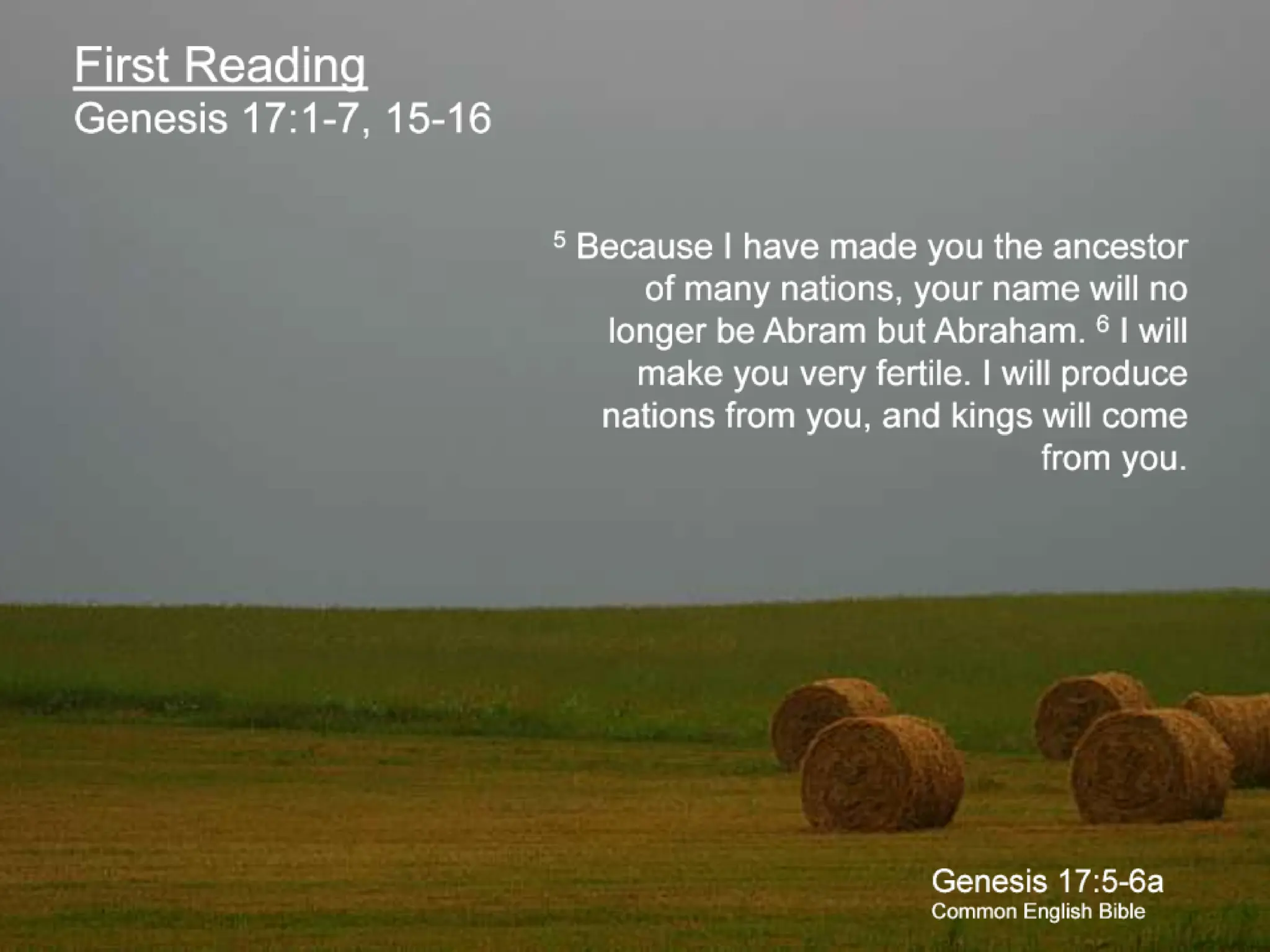 The Common English Bible - 2nd Sunday in Lent