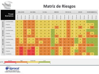 Matriz de Riesgos
 