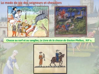 Chasse au cerf et au sanglier, Le Livre de la chasse de Gaston Phébus, XVe s.

 