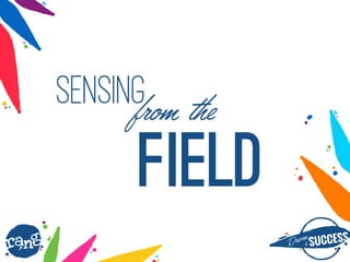 Dri?nby SUCCESS
rang
SENSINGfrom the
field
 