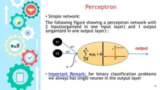 03 Single layer Perception Classifier | PPTX