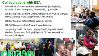 Research Program Genetic Gains (RPGG) Review Meeting 2021: Update on Sequencing & Informatics Services Unit By Ms Anu Chitikineni