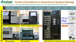 Research Program Genetic Gains (RPGG) Review Meeting 2021: Update on Sequencing & Informatics Services Unit By Ms Anu Chitikineni