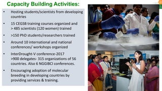 Research Program Genetic Gains (RPGG) Review Meeting 2021: Update on Sequencing & Informatics Services Unit By Ms Anu Chitikineni