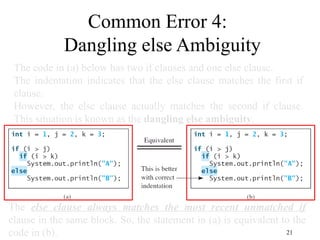 Comprehensive Guide to Java Selection Statements and Boolean Logic | PPT