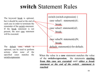 Comprehensive Guide to Java Selection Statements and Boolean Logic | PPT