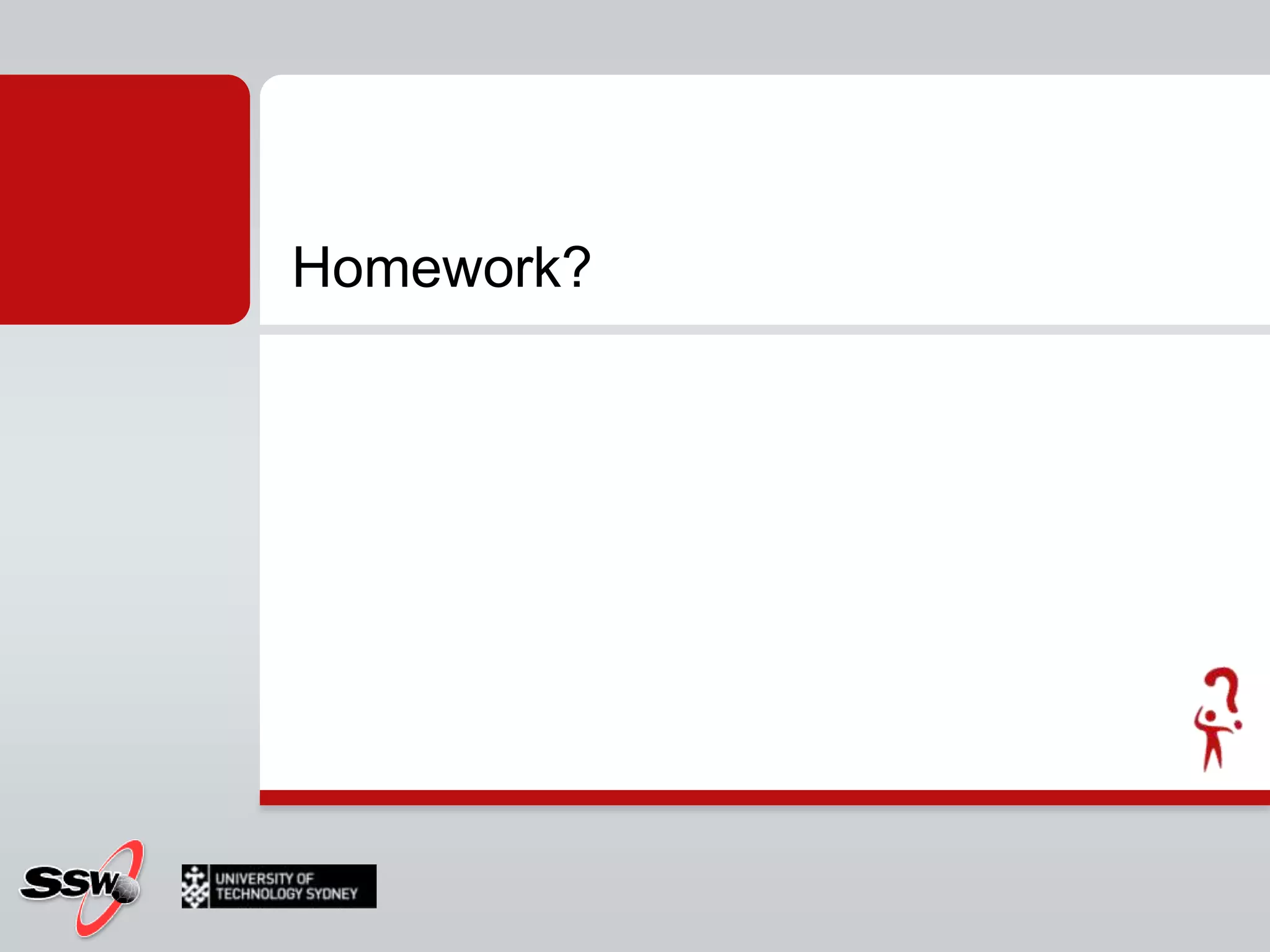 Homework?